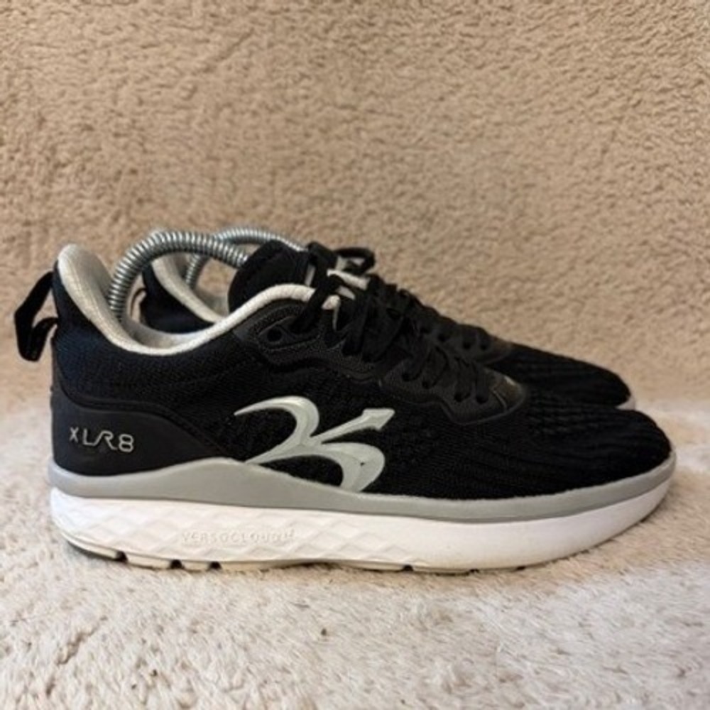 Gravity Defyer XLR8 Mens 9 Black Silver VersoCloud Running Shoes TB9034FLS-M